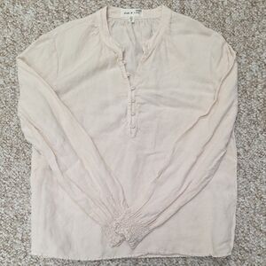 Cloth & Stone Blush Button Down Shirt